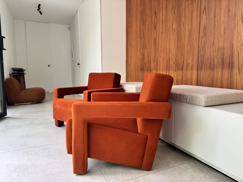 Rust brown arm chair - De Zetelbaron